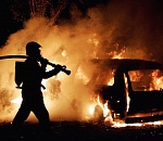 В Астрахани сгорел еще один автомобиль