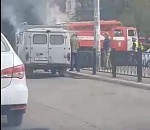 В Астрахани возле детского сада сгорел автомобиль (ВИДЕО)
