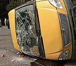 В Астрахани перевернулась маршрутка