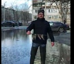 Астраханец удивительным способом поймал сухую рыбу (ВИДЕО)