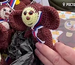 Астраханцы передали бойцам на передовую чебурашек