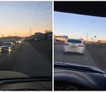 Пробки из-за закрытия Милицейского моста ширятся