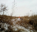 Под Астраханью из-за скользкой дороги иномарка вылетела в кювет