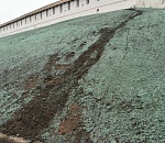 Едва позеленевшие откосы астраханского кремля уже осквернили вандалы