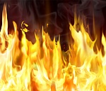 На пожаре в центре Астрахани пострадал мужчина