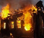 Крупный пожар в Астрахани, сгорел жилой дом