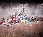 В Астрахани сожгли санкционные сыры и анчоусы