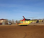6-летнюю девочку доставили вертолётом санавиации из Знаменска в Астрахань