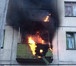 В Астраханской области мужчина угодил в больницу из-за пожара на своем балконе