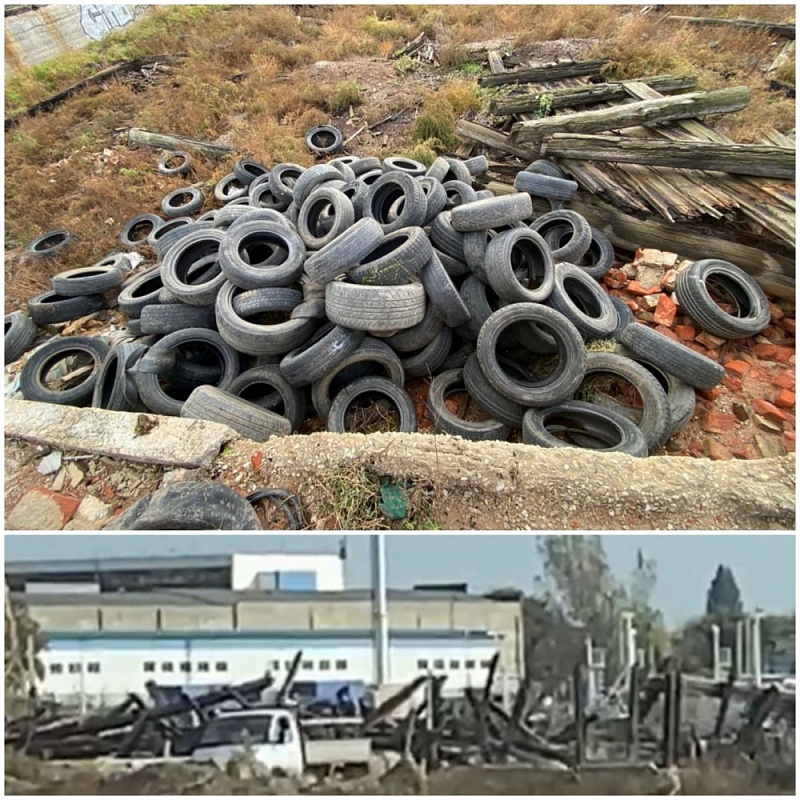 В Астрахани водитель ГАЗели выгрузил на почву больше 100 шин 