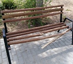 В АЦКК неизвестные сломали лавочки