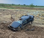 Кадры и подробности аварии с перевертышем в Астраханской области