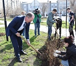 В Военном городке в Астрахани прошел зеленый десант 