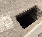 В центре Астрахани появилась чёрная дыра