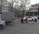 У Башни в Астрахани устанавливают "лежачего полицейского"