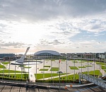 На главной олимпийской площади страны установили флаг Астраханской области