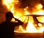 В Астрахани сгорел автомобиль