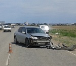 В Астраханской области столкнулись автомобиль и мотоцикл: один человек погиб