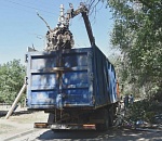 С улиц одного района Астрахани вывезли почти три тысячи тонн мусора