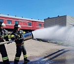 Астраханские пожарные поезда с начала года десять раз выезжали на борьбу с огнем