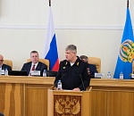 Депутаты Думы Астраханской области заслушали отчет главы регионального УМВД