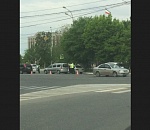 Вереница полицейских встречает астраханских водителей и желает им доброго пропускного  утра