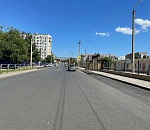 Возле ТЦ "Восточный" в Астрахани уложили асфальт