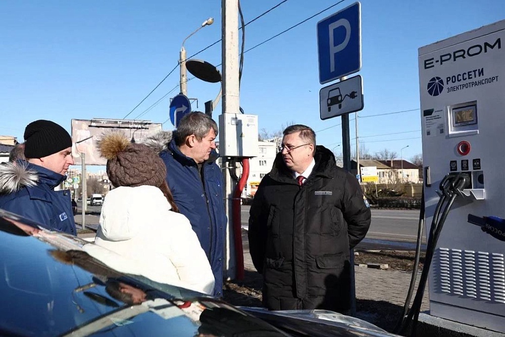 Еще одна станция для зарядки электромобилей открывается в Астрахани