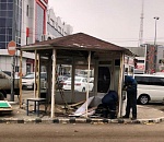 У вокзала Астрахани сносят павильоны с фастфудом