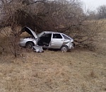 Под Астраханью пьяный водитель опрокинул автомобиль