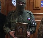 Астраханка вышила своими руками икону Спаса Нерукотворного и передала бойцам за ленточку