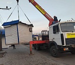 Мэрия продолжает очищать Астрахань от нелегальных ларьков