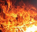 Крупный пожар в Советском районе Астрахани