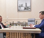 Астраханский губернатор встретился в Москве с Медведевым