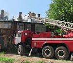 В Астрахани произошел крупный пожар: сгорел двухэтажный дом