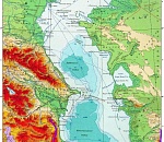  В Астрахани появилась клумба в виде Каспийского моря