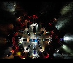 Астраханские водители сложили из машин большую автоснежинку