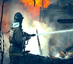 Вечером на правобережье Астрахани горел супермаркет «Магнит»