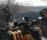 Патрули МЧС вышли в астраханскую степь 