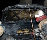 Ночью в Астрахани сгорел автомобиль