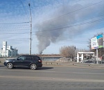 В Астрахани образовался дымный смерч (ВИДЕО)