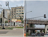 Сегодня в Астрахани на перекрестке улиц С. Перовской и Б. Алексеева подключили светофор