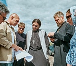 Панихида прошла на месте раскопок древнейшего христианского храма под Астраханью