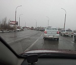 В Астрахани мокрый снег вызвал апокалипсис на Новом мосту