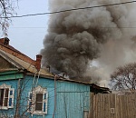 В Астрахани произошел крупный пожар