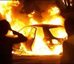 Под Астраханью сгорел автомобиль