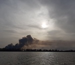 Камышовый пожар застал врасплох село Капустин Яр