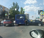 Новые автобусы в Астрахани продолжают попадать в ДТП