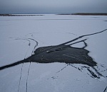  Под Астраханью мужчина провалился под лед и утонул