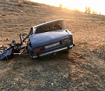 Смертельное лобовое: на астраханской трассе столкнулись "Веста" и "Жигули"